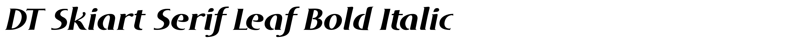 DT Skiart Serif Leaf Bold Italic